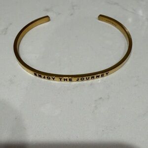 MantraBand Gold 'Enjoy the Journey' Bracelet